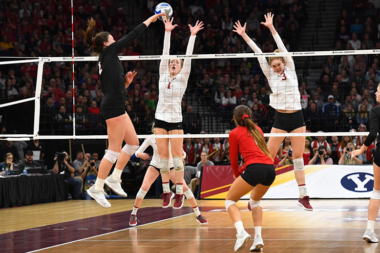 What is a pin hitter in volleyball - see meaningful difference from outside hitter